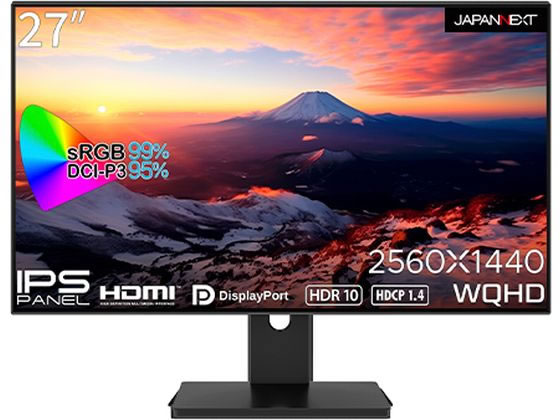 【お取り寄せ】JAPANNEXT 液晶ディスプレイ 27型 WQHD JN-27i4FLQR