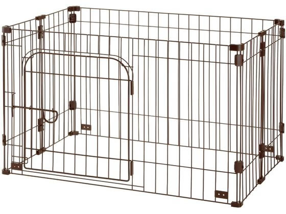 【レビュー投稿で100円OFFクーポン】送料無料【お取り寄せ】リッチェル ゲートにできるペットサークル 90-60 ブラウン サークル 犬 ドッグ用 ペット お散歩 生活グッズ ペットハウス