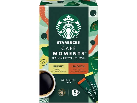 【マラソン限定2,000円OFFクーポン★4日20:00〜11日9:59迄ポイント2倍】ネスレ スターバックス カフェ モーメント スティックブラック アソート 8本 インスタントコーヒー スティックタイプのサムネイル