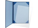 【マラソン限定★2000円クーポン&ポイント2倍】【お取り寄せ】ササガワ 証書ファイル A4 レザー調 濃紺青 10-6001 表彰式 記念式典等 式典