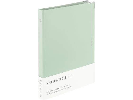【ブラックフライデー限定★27日9:59迄店内ポイント2倍】マルマン バインダー ユアンス A5 20穴 ミント F416-53 バインダーノート A5 バインダー ノート