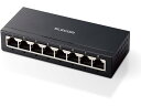 【ポイント2倍★22日20:00~27日9:59迄】【お取り寄せ】エレコム スイッチングハブ 8ポート EHC-G08MA-B スイッチングハブ ネットワーク機器 パソコン 家電
