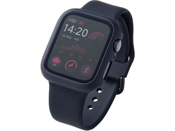 【お取り寄せ】エレコム Apple Watch 44mm フルカバーケース 10H AW-20MFCGOBK スマートフォン 携帯電話 FAX 家電