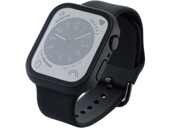 【レビュー投稿で100円OFFクーポン】【お取り寄せ】エレコム Apple Watch 45mm フルカバーケース 10H AW-22AFCGOBK スマートウォッチ関連品 時計