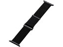 【店内全品ポイント2倍★16日9:59迄】 【お取り寄せ】エレコム Apple Watch用ファブリックバンド AW-45BDFBBK(2)