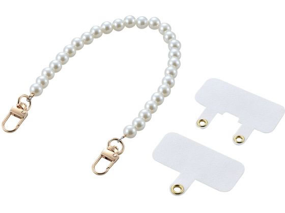 乐天商城 - 【レビュー投稿で100円OFFクーポン】【お取り寄せ】エレコム ハンドストラップ パール P-STHPAL スマートフォン関連品 スマホ タブレット関連品