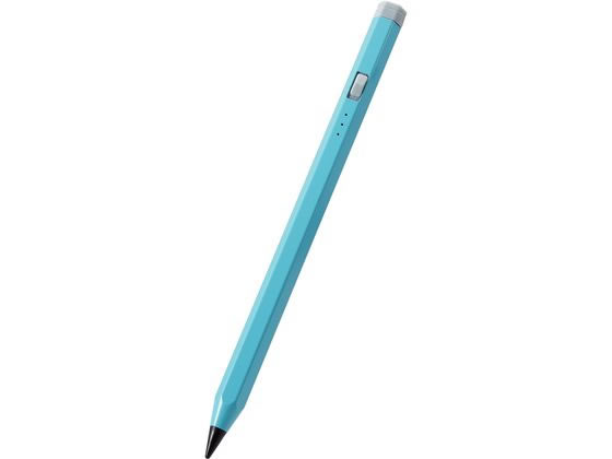 【ブラックフライデー限定★27日9:59迄店内ポイント2倍】【お取り寄せ】エレコム 充電式アクティブタッチペン 6角 iPad 青 P-TPACAPEN01BU...