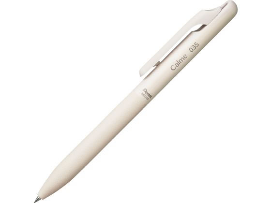【マラソン限定★2,000円クーポン＆26日9:59迄ポイント2倍】 ぺんてる Calme カルム 0.35mm ベージュ軸 黒 BXA103H-A 黒インク 油性ボールペン ノック式のサムネイル