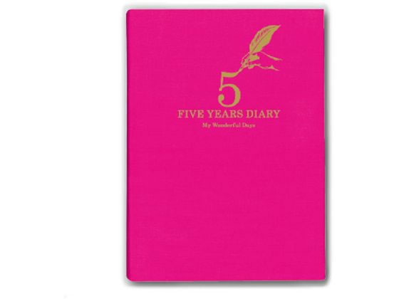 【レビュー投稿で100円OFFクーポン】アーティミス 5年連用日記 ピンク DP5-PK 日記帳 にっきちょう 絵日記 えにっき 学習帳 ノート