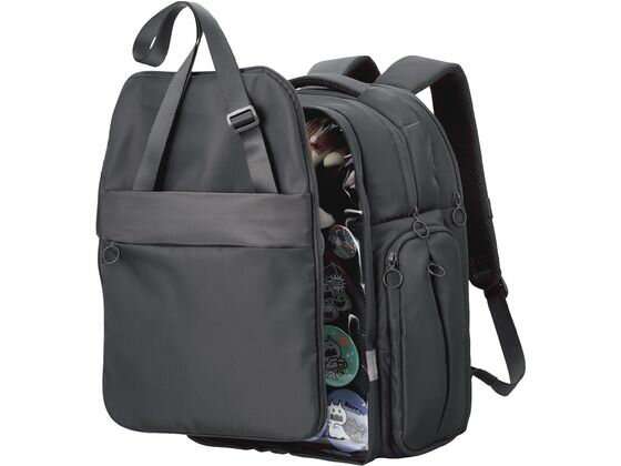 【レビュー投稿で100円OFFクーポン】エレコム 推しごとバックパック Lサイズ ブラック BM-OGBP02LBK PC..