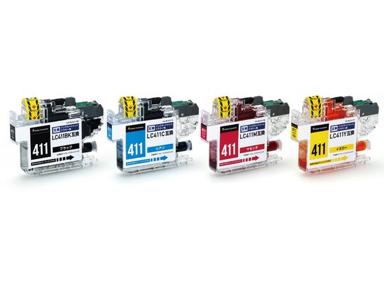 【マラソン限定2,000円クーポン＆11日9:59迄ポイント2倍】【お取り寄せ】カラークリエーション 互換インク LC411-4PK対応 CC-BLC411-4PK ブラザー brotherマルチパック インクジェットカートリッジ インクカートリッジ トナー