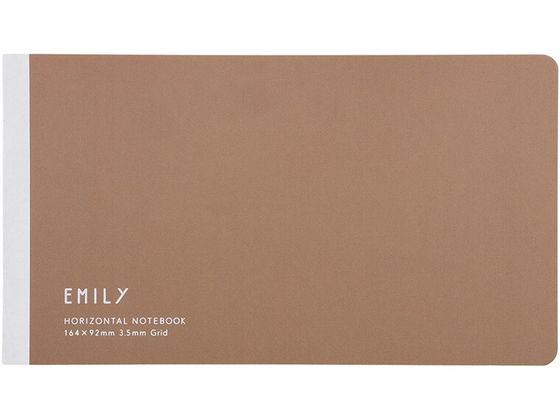 【レビュー投稿で100円OFFクーポン】キングジム EMILy 横長ノート チャイロ EY9043-BR ノート