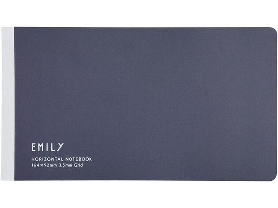 【レビュー投稿で100円OFFクーポン】キングジム EMILy 横長ノート ネイビー EY9043-NV ノート
