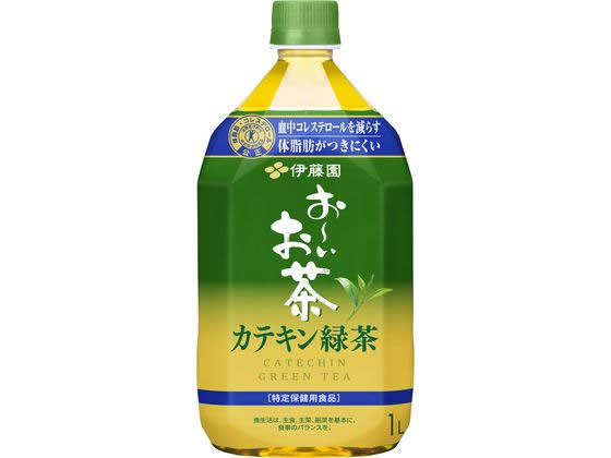 【商品説明】2つの働きがある、特定保健用食品の緑茶飲料。茶産地育成事業の茶葉を100％使用。カフェインが少なく、カロリーゼロ。「日本人間ドッグ健診協会推薦」商品。【仕様】●内容量1000ml●注文単位：1本●関与成分：茶カテキン197mg（500ml当たり）●許可表示：本品は茶カテキンを含みますので、食事の脂肪の吸収を抑えて排出を増加させ、体に脂肪がつきにくいのが特長です。また、本品はコレステロールの吸収をおだやかにする茶カテキンの働きにより、血清コレステロール、特にLDL（悪玉）コレステロールを減らすのが特長です。体脂肪が多めの方やコレステロールが高めの方に適しています。●1日当たりの摂取目安量：1日1L、食事の際に500mlを目安にお飲みください。●摂取上の注意：多量に摂取することにより、疾病が治癒したり、より健康が増進できるものではありません。生産国：日本商品区分：特定保健用食品メーカー：株式会社伊藤園広告文責：フォーレスト株式会社　0120-40-4016【備考】※メーカーの都合により、パッケージ・仕様等は予告なく変更になる場合がございます。【検索用キーワード】伊藤園　イトウエン　いとうえん　お〜いお茶カテキン緑茶1L　1000ml　1L　中容量　大容量　ペットボトル飲料　本　緑茶　特定保健用食品　とくほ　トクホ　お茶　おちゃ　オチャ　カテキン　かてきん　美味しい　うまい　おいしい　飲みやすい　茶産地育成事業　カロリーゼロ　日本人間ドッグ健診協会　食事　朝食　昼食　夕食　ペットボトル　リキャップ　キャップ　仕事中　オフィス　外出　お出かけ　持ち運び　男性　男子　女性　女子　水分補給　特保　お茶　無糖茶　tokuho＿2　缶飲料　ボトル飲料　お茶　R777HGおいしく飲みやすい、トクホの「お〜いお茶」！