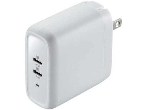 【お取り寄せ】サンワサプライ USB PD対応AC充電器 PD20W*2ポート ACA-PD97W 【お取り寄せ】サンワサプライ USB PD対応AC充電器 PD20W*2ポート ACA-PD97W