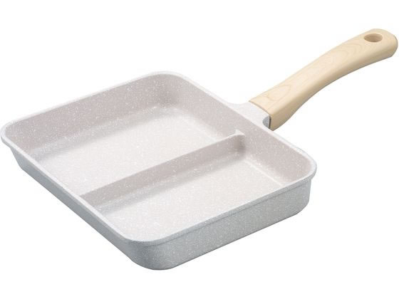 【スーパーSALE限定★2,000円クーポン＆11日9:59迄ポイント2倍】シービージャパン IH対応二品同時に作れるフライパン グレーマーブル フライパン 炒め鍋 鍋 厨房 キッチンのサムネイル