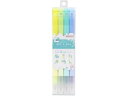 【店内全品ポイント2倍★16日9:59迄】 サンスター 四角マーカー dot e pen ドット・エ・ペン) 4本セットB