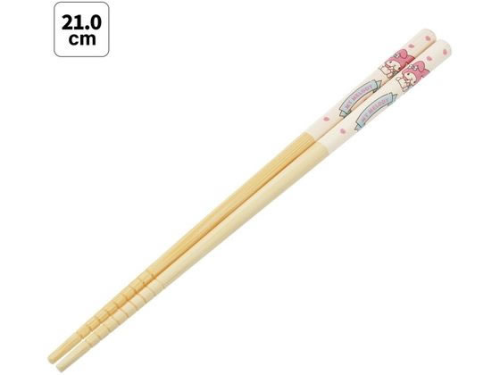 【商品説明】先端部分は、食べ物をつかみやすくするためにすべり止め加工がしてあります。お気に入りのキャラクターのお箸で気分も楽しくお食事。※食洗機・乾燥機非対応。※熱湯につけないでください。【仕様】●絵柄：マイメロディ●パッケージサイズ：5×24×1cm●サイズ：長さ21cm●重量：10g●材質：天然竹（ウレタン塗装）●中国製【備考】※メーカーの都合により、パッケージ・仕様等は予告なく変更になる場合がございます。【検索用キーワード】スケーター　すけーたー　SKATER　箸　はし　マイメロ　まいめろ　マイメロディ　マイメロディー　まいめろでぃ　キッチン雑貨　お弁当用品　R923HHキャラクター柄の竹製のお箸。使いやすく持ちやすい21cmサイズ。
