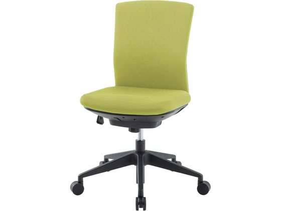 【レビュー投稿で100円OFFクーポン】【メーカー直送】アイリスチトセ オフィスチェア シンフォート 背布張 肘なし ライムグリーン【代引不可】【お客様組立】肘なし 布張りチェア オフィスチェア オフィス家具