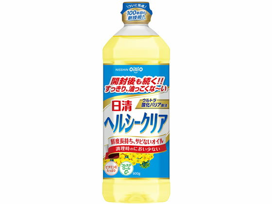 【マラソン限定2,000円クーポン★20日〜27日9:59迄ポイント2倍】 日清オイリオ/日清ヘルシークリア 800g サラダ油 食用油 食材 調味料のサムネイル
