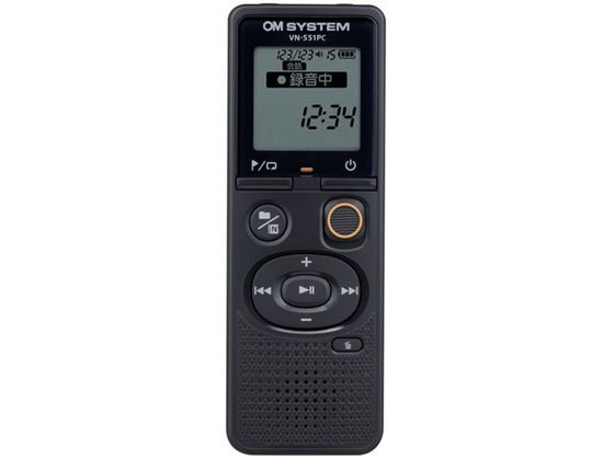 【スーパーSALE限定★10％以上OFF＆2,000円クーポン】 OM SYSTEM ICレコーダー Voice-Trek VN-551PC BLK OM ICレコーダー ボイスレコーダー オーディオ ヘッドホン テレビ 家電