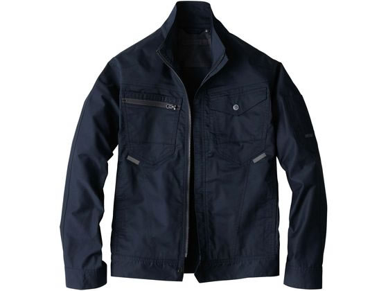 【マラソン限定★ポイント2倍】【お取り寄せ】ビッグボーン 長袖ジャケット ダークネイビー 6L EBA6257-56 EBA6257シリーズ ビッグボーン 作業服 ユニフォーム