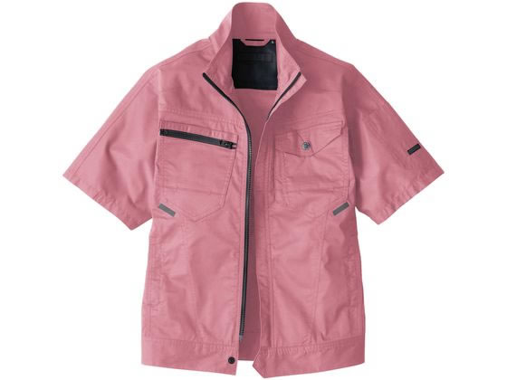 【マラソン限定★ポイント2倍】【お取り寄せ】ビッグボーン 半袖ジャケット ロゼ 5L EBA6258-42 EBA6257シリーズ ビッグボーン 作業服 ユニフォーム
