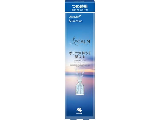 【ポイント2倍★22日20:00〜27日9:59迄】 小林製薬 Sawaday+&Emotion おだやかアロマ 詰替用 70mL 置き型タイプ 消臭 芳香剤 室内用 清掃のサムネイル
