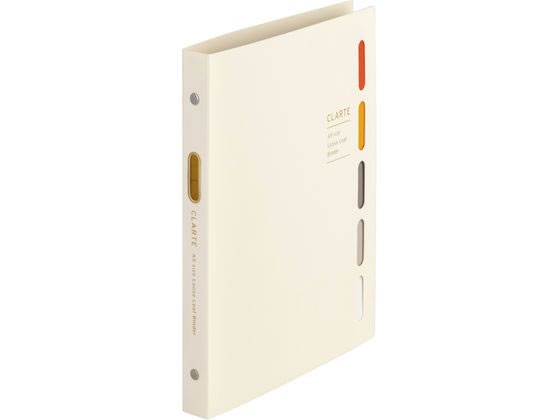 【ブラックフライデー限定★27日9:59迄店内ポイント2倍】マルマン ルーズリーフ バインダー クラルテ A5 20穴 アイボリー F415-14 バインダーノート A5 バインダー ノート