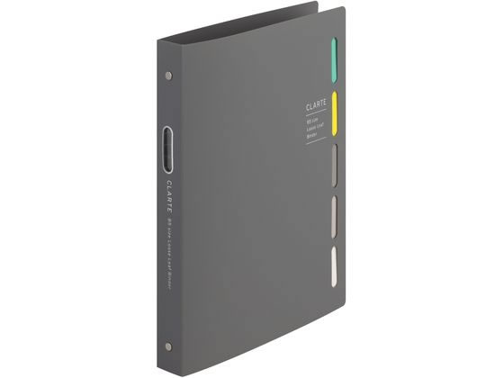 【ブラックフライデー限定★27日9:59迄店内ポイント2倍】マルマン ルーズリーフ バインダー クラルテ B5 26穴 グレー F311-11 バインダーノート B5 バインダー ノート