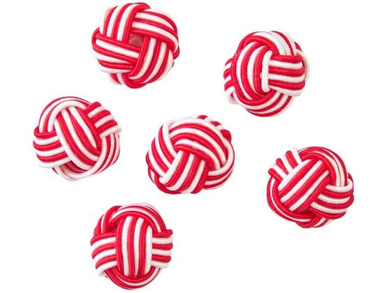 【ブラックフライデー限定★27日9:59迄店内ポイント2倍】【お取り寄せ】東京堂 絹巻水引玉結び 6個 イン..