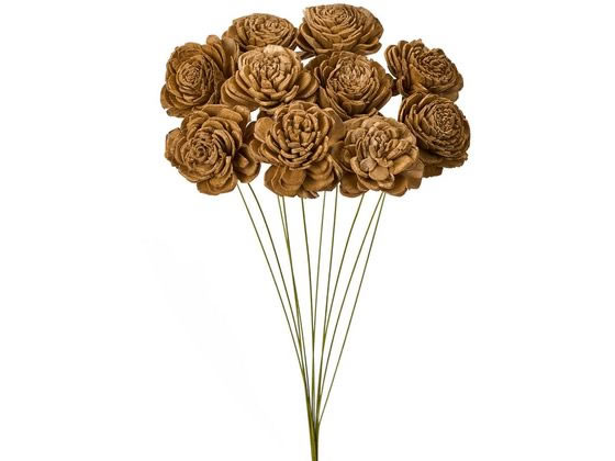 【マラソン限定クーポン★11日9:59迄ポイント2倍】【お取り寄せ】東京堂 ドライフラワー ソーラーローズ・小 チョコ 約10本 インテリア 枯れない 観葉植物 花材 フラワーアレンジメント フェイクフラワー 造花 店舗装飾 バラ 花 フラワーアレンジメント材料