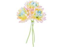 【レビュー投稿で100円OFFクーポン】【お取り寄せ】YDM 造花 レインボーマムバンドル×3 花材 造花 アーティフィシャルフラワー 花 フラワーアレンジメント材料