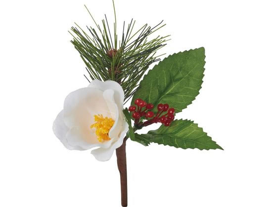 【レビュー投稿で100円OFFクーポン】【お取り寄せ】YDM 造花 ツバキミックスピック 花材 造花 花 フラワーアレンジメント材料