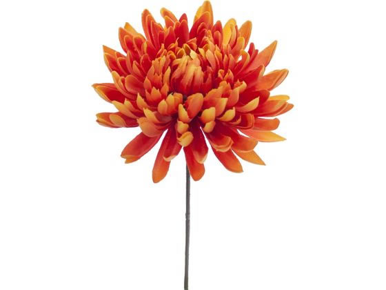 【レビュー投稿で100円OFFクーポン】【お取り寄せ】YDM 造花 重ね菊ピック オレンジ 花材 造花 花 フラワーアレンジメント材料