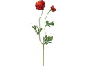 【マラソン限定★2000円クーポン&ポイント2倍】【お取り寄せ】YDM 造花 フラッフィーラナンキュラス レッド インテリア 枯れない 観葉植物 花材 フラワー...