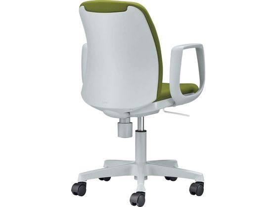 【レビュー投稿で100円OFFクーポン】【メーカー直送】ライオン事務器 オフィスチェアー サークルアーム 布張り ブラック No.481F【代引不可】【お客様組立】肘付き 固定肘タイプ 布張りチェア オフィスチェア オフィス家具 [2]