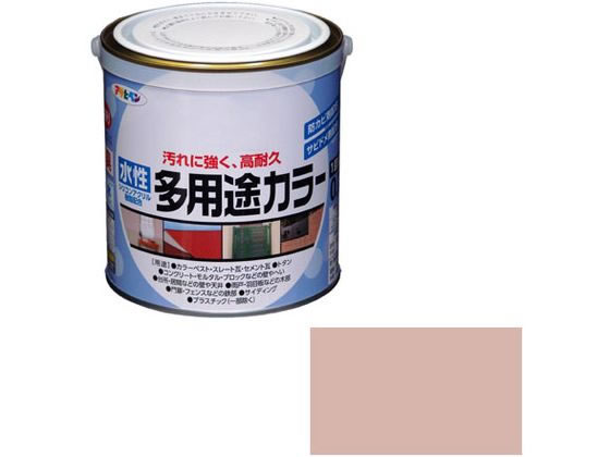 【店内全品ポイント2倍★28日9:59迄】【お取り寄せ】アサヒペン 水性多用途カラー 0.7L シャドーピンク 塗料 塗装 養生 内装 土木 建築資材