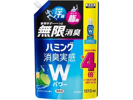【エントリー&リピート購入でポイント3倍！11日01:59迄】KAO ハミング消臭実感Wパワー シト