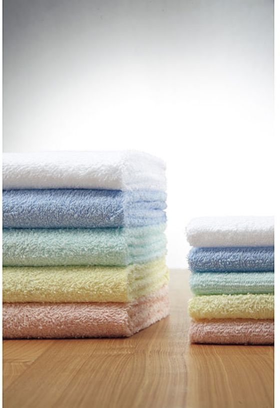 【お取り寄せ】スマートバリュー カラータオル 5枚 イエロー N108J-YE カラータオル 業務用タオル