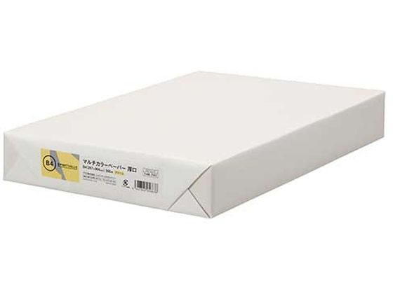 B4 Size Paper - 【マラソン限定★2,000円クーポン＆ポイント2倍】【お取り寄せ】スマートバリュー カラーペーパー厚口B4 クリーム 500枚 A272J-2 B4サイズ イエロー系 黄 カラーコピー用紙