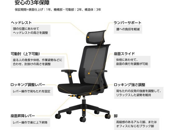 【マラソン限定2,000円クーポン&11日9:59迄ポイント2倍】【メーカー直送】コクヨ エントリー2 チェアー 背ブラック・座ブルー 樹脂脚 肘付 ナイロン【代引不可】【組立・設置・送料無料】肘付き 可動肘タイプ メッシュチェア オフィスチェア オフィス家具 [3]