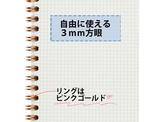 【レビュー投稿で100円OFFクーポン】マルマン ノート セプトクルール A5 3mm 方眼罫 コーラル ピンク N768-08 A5ノート