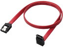 【マラソン限定★2000円クーポン&ポイント2倍】【お取り寄せ】エレコム SATA ケーブル 0.5m ストレート-下L型 レッド ST6-05DL/ID 関連...