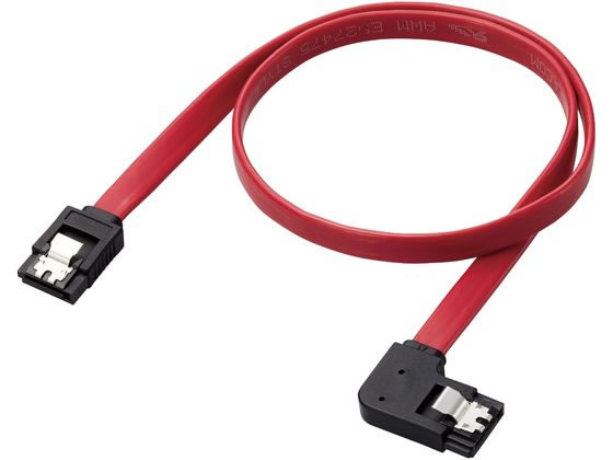 Security - 【マラソン限定★2,000円クーポン＆ポイント2倍】【お取り寄せ】エレコム SATA ケーブル 0.5m ストレート-左L型 レッド ST6-05LL／ID 関連品 PC用ケーブル ケーブル 電源タップ 配線パーツ 家電