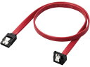 【マラソン限定★2000円クーポン&ポイント2倍】【お取り寄せ】エレコム SATA ケーブル 0.5m ストレート-上L型 レッド ST6-05UL/ID 関連...
