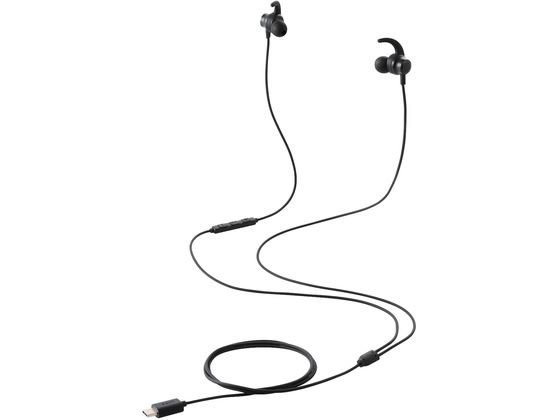 【レビュー投稿で100円OFFクーポン】【お取り寄せ】エレコム カナル型イヤホン USB Type-C ブラック EHP-DF12CMBK ヘッドセット 通話用イヤホン PC周辺機器 パソコン 家電