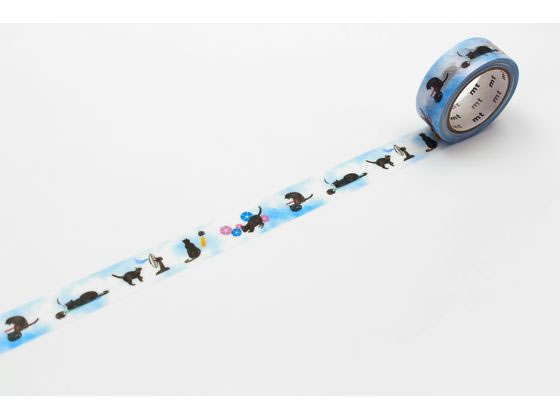 【マラソン限定★2000円クーポン＆ポイント2倍】【お取り寄せ】カモ井 mt ex 夏の猫 MTEX1P248 デコレーション用マスキングテープ 15mm幅 デコレーショングッズ