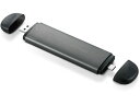 【お取り寄せ】エレコム SSDケース USB3.2対応M.2 NVMe 直挿し LGB-PNVSUAC PCメモリー PC周辺機器(2)