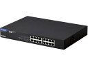 【マラソン限定★2000円クーポン&ポイント2倍】【お取り寄せ】エレコム スイッチングハブ Giga PoE 16ポート EHB-UG2D16F-PL スイッチ...